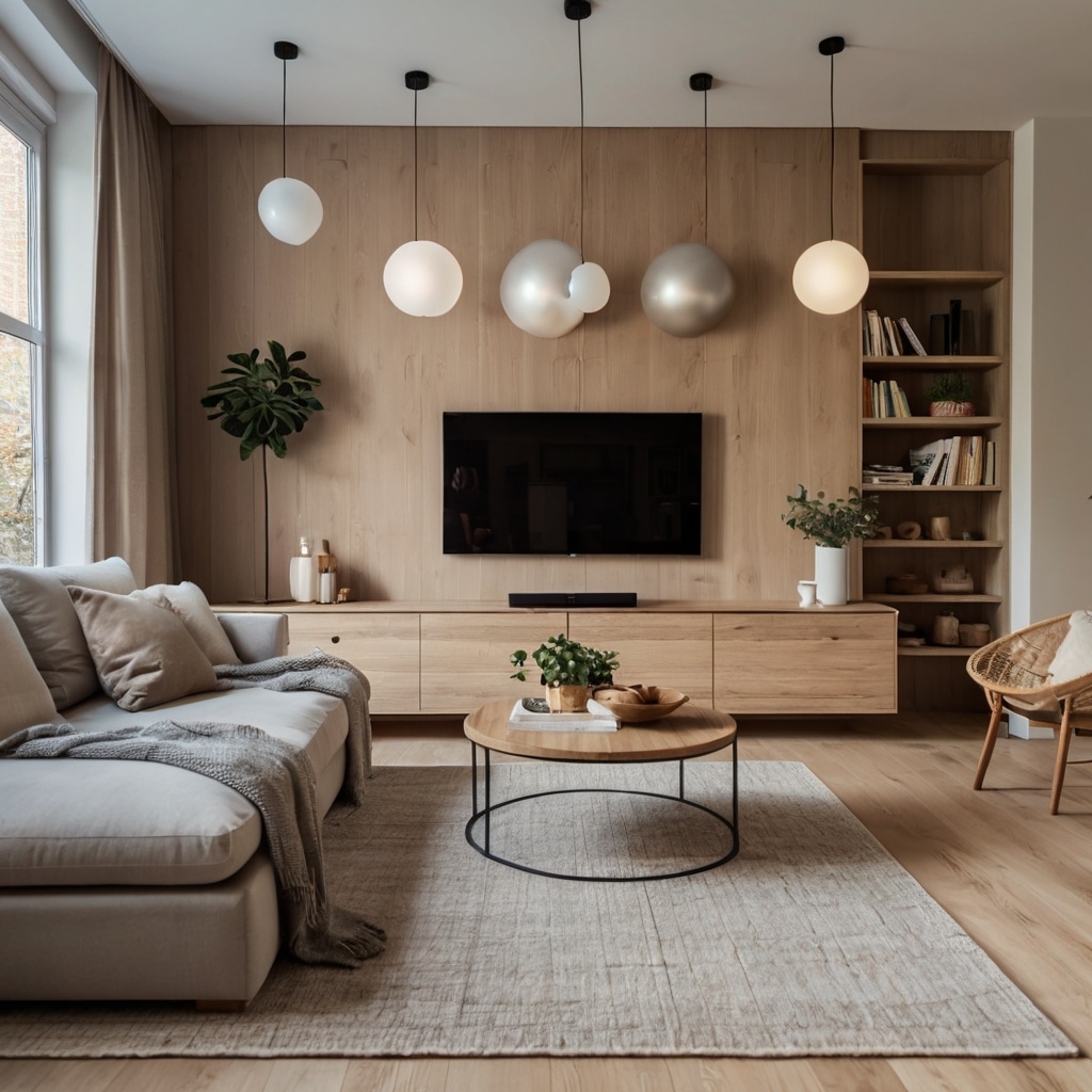 Modern Small Living Room Interior Design With TV